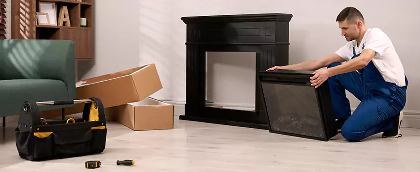 Old Rusted Metal Fireplace Repair And Replacement in Rock Hill, SC